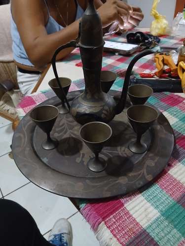 Copas ,jarra,copitas ,bandeja