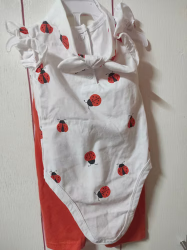 Combo de ropa, burbuja mosquitero y chineador para bebé - niña