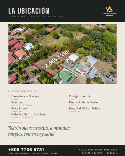Terreno en las Colinas, Managua - Imagen 2