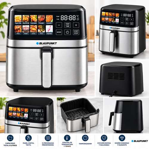 Freidora de aire digital de 8L Blaupunkt