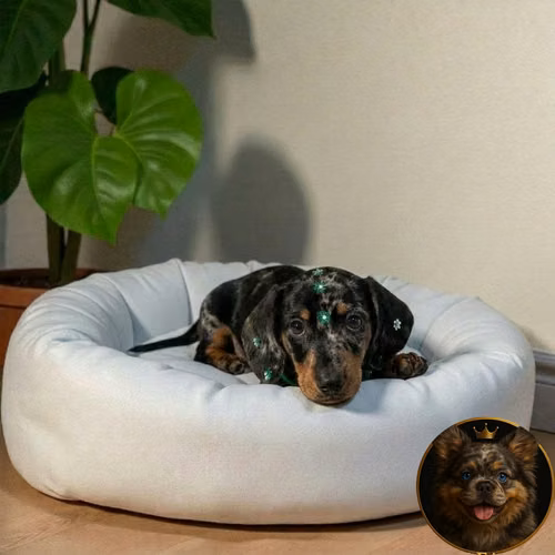 Cachorro Salchicha Miniatura Arlequín Plata / Miniature Dachshund Dapple Silver disponible - Imagen 7