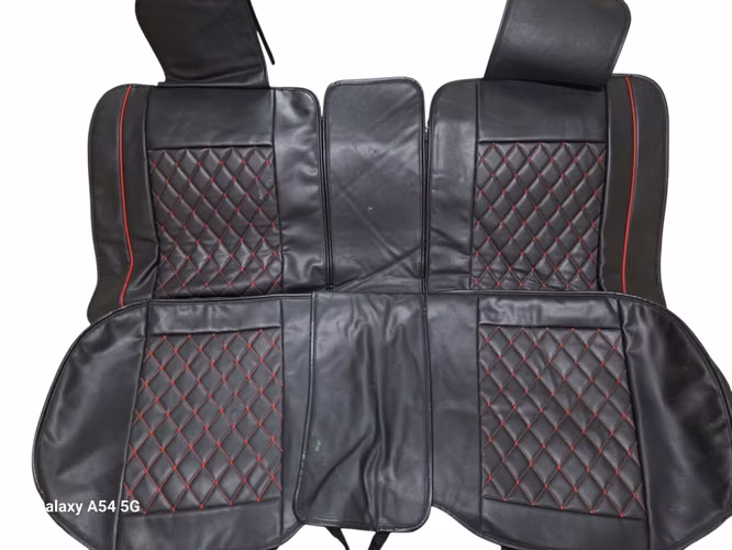 Juego completo de funda, cubre asientos de cuerina, fuerte y duradero.  - Imagen 2