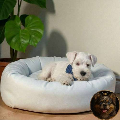 Cachorro Schnauzer Blanco y Black Silver / Miniature Schnauzer White and Black Silver disponible - Imagen 6