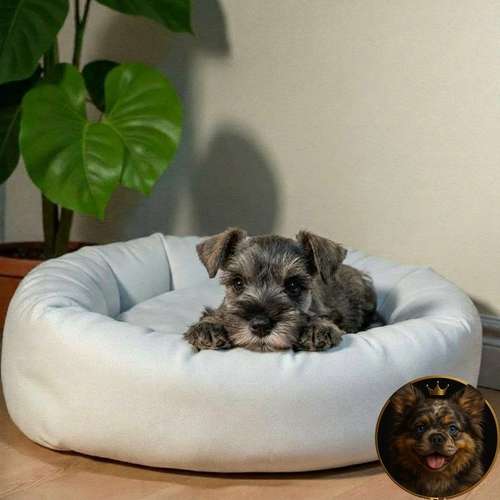 Cachorro Schnauzer Miniatura Salpimienta y Negro / Miniature Schnauzer Salt and Pepper and Black disponible - Imagen 9