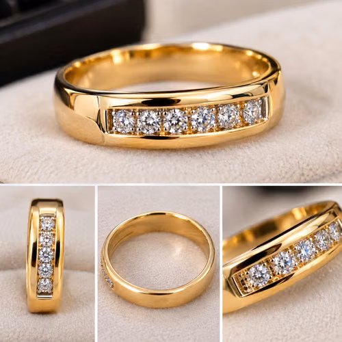 Vendo anillo de oro con diamantes naturales 14 kilates