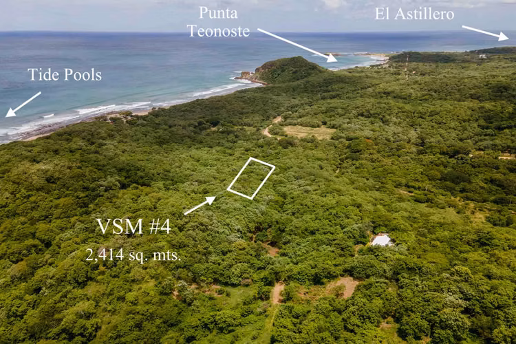 Vista San Martin 4   Ocean View Lot for Sale in Popoyo - Imagen 2