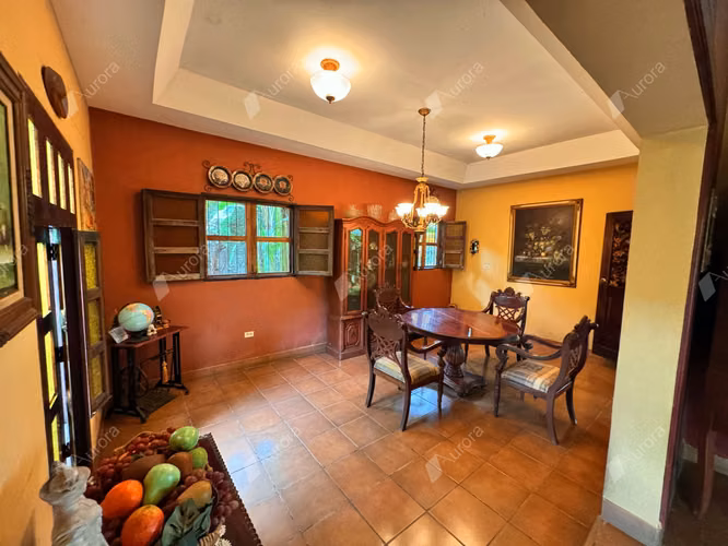 Spacious Family Home with Lush Courtyard   Double Lot in Reparto G nesis Le n