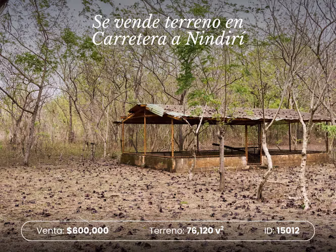 Se vende terreno en Carretera Nindirí a Carretera Sabana  ID15012 - Imagen 2