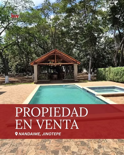¡En venta! Quinta de 2 manzanas ubicada en Carretera Panamericana Nandaime - Jinotepe