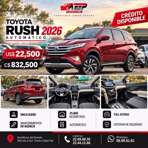 RUSH 2026 ATM NUEVA DE PAQUETE PRECIOSA NAVE 7 PASAJEROS - Imagen 9