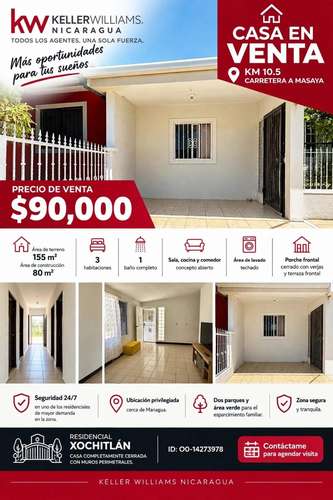 AG. SE VENDE CASA EN 10.5 XOCHITLAN - Imagen 1