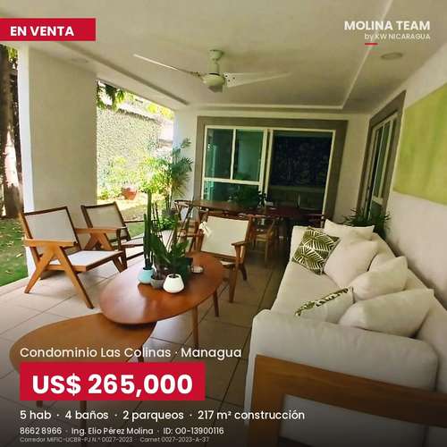 Casa de 5 hab. en Condominio Las Colinas con terraza, jardín y piscina - Imagen 15