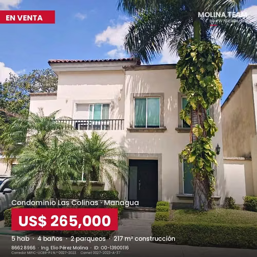 Casa de 5 hab. en Condominio Las Colinas con terraza, jardín y piscina - Imagen 5