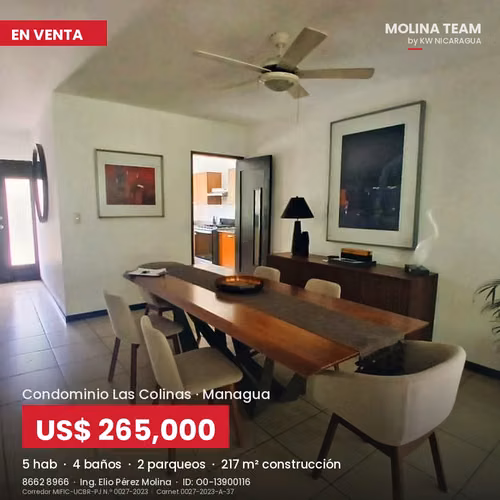Casa de 5 hab. en Condominio Las Colinas con terraza, jardín y piscina - Imagen 9