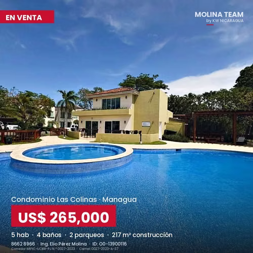 Casa de 5 hab. en Condominio Las Colinas con terraza, jardín y piscina - Imagen 12