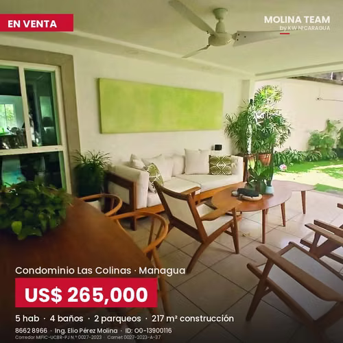 Casa de 5 hab. en Condominio Las Colinas con terraza, jardín y piscina - Imagen 16