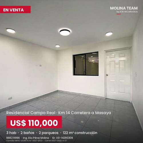  ¡CASA NUEVA A ESTRENAR EN KM 14 CARRETERA A MASAYA! - Imagen 10