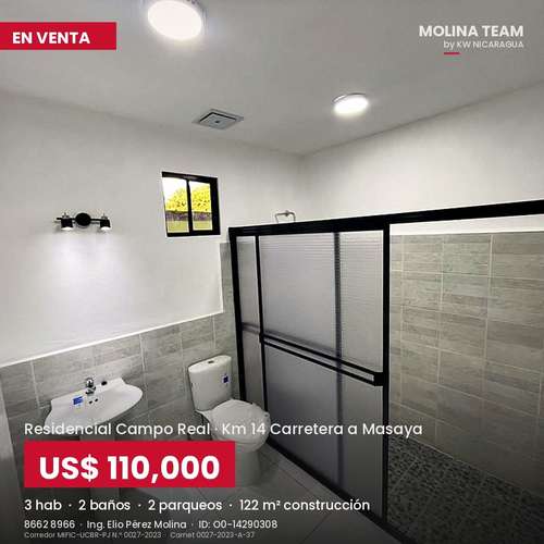  ¡CASA NUEVA A ESTRENAR EN KM 14 CARRETERA A MASAYA! - Imagen 7