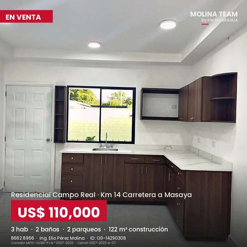  ¡CASA NUEVA A ESTRENAR EN KM 14 CARRETERA A MASAYA! - Imagen 11
