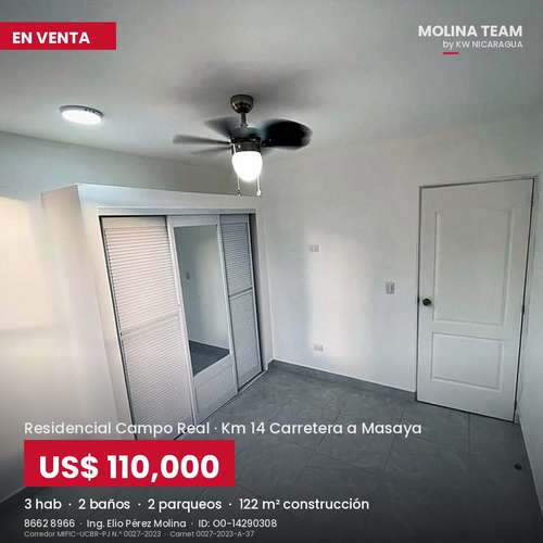  ¡CASA NUEVA A ESTRENAR EN KM 14 CARRETERA A MASAYA! - Imagen 13