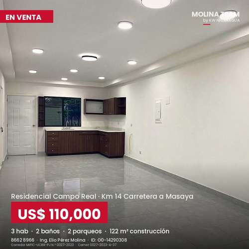  ¡CASA NUEVA A ESTRENAR EN KM 14 CARRETERA A MASAYA! - Imagen 8
