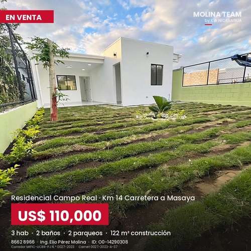  ¡CASA NUEVA A ESTRENAR EN KM 14 CARRETERA A MASAYA! - Imagen 9