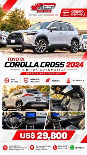 COROLLA CROSS 2022 AUTOMÁTICA PRECIOSA Y OTRA FULL HIBRIDA CALIDAD AEP - Imagen 1