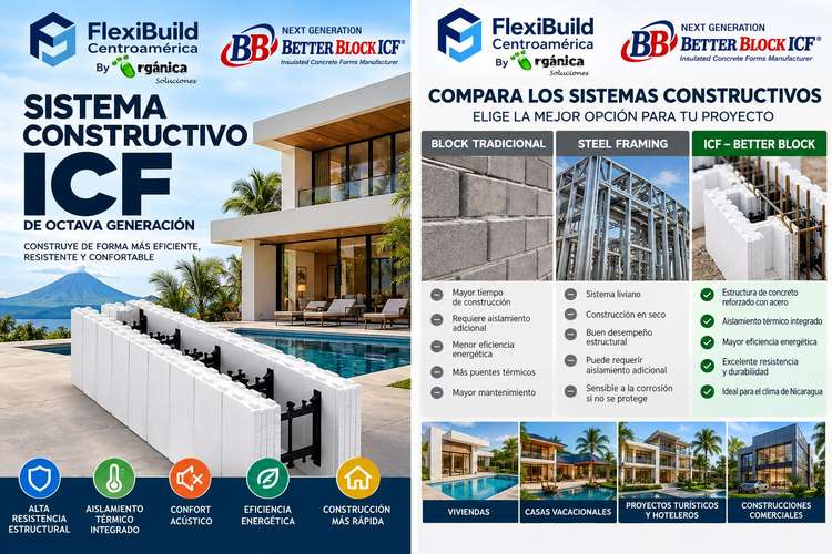 Sistema Constructivo ICF de 8.ª Generación | Better Block ICF | Nicaragua