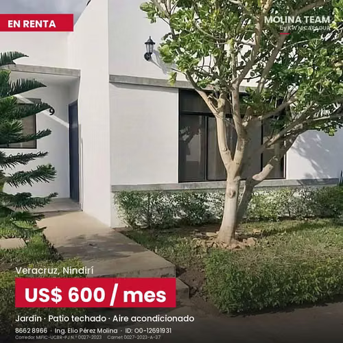  CASA EN RENTA | VERACRUZ, NINDIRÍ - Imagen 2