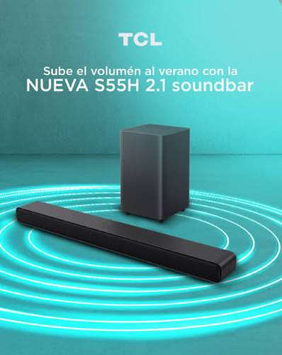 Barra de Sonido TCL S55H 2.1 Dolby Atmos + Subwoofer
