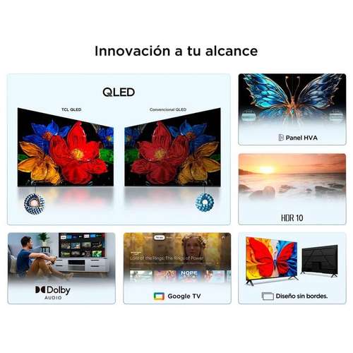 TV TCL 43" QLED FHD Google TV 43S5K