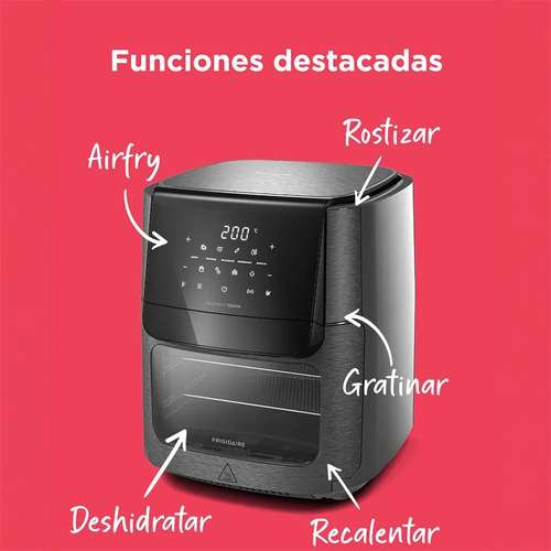 Freidora de Aire Frigidaire FAF90 12 Litros Digital 5 en 1 - Imagen 11