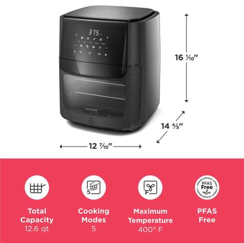 Freidora de Aire Frigidaire FAF90 12 Litros Digital 5 en 1 - Imagen 10