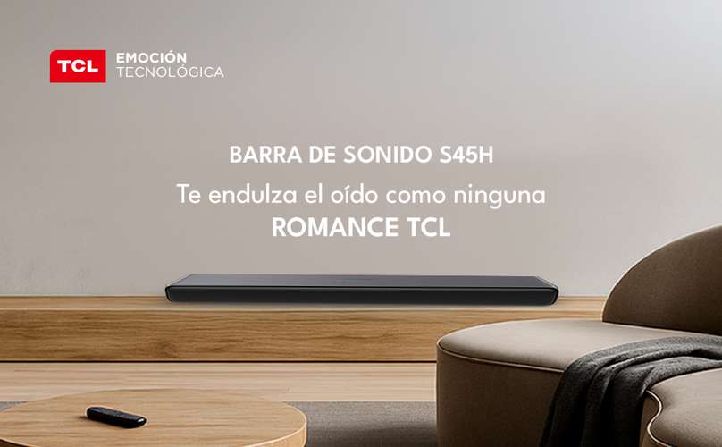 Barra de Sonido TCL S45H 2.0 Dolby Atmos 100W