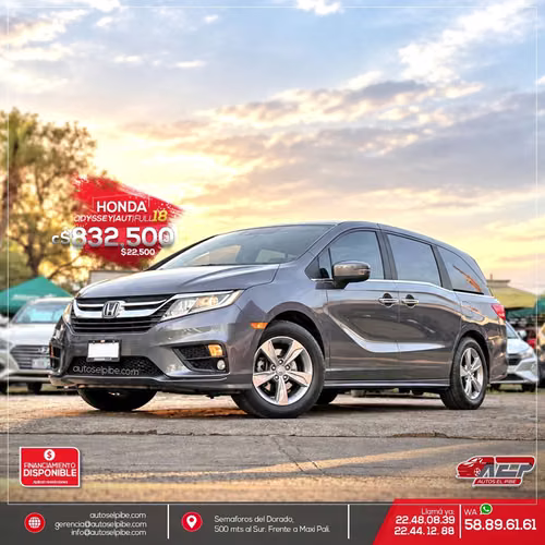 HONDA ODYSSEY COMO NUEVA LA MEJOR QUE HALLARÁ DE ESTE AÑO!!