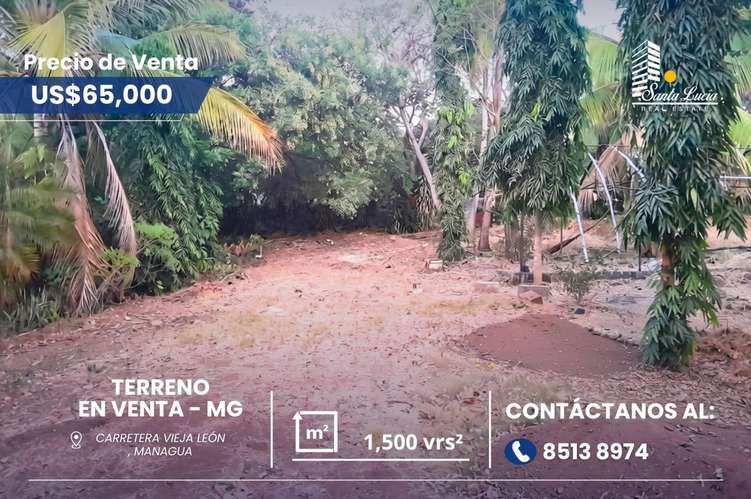  TERRENO EN VENTA SOBRE CARRETERA VIEJA A LEÓN - MG - Imagen 1