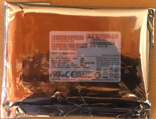 Unidad de estado solido Samsung PM871a de 256gb - Imagen 3