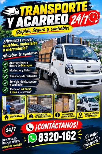 SERVICIO DE TRASNPORTE Y MUDANZA 24/7