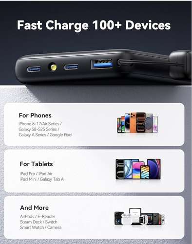 Accesorios Tecnológicos Anker e INIU | Cargadores y Power Banks