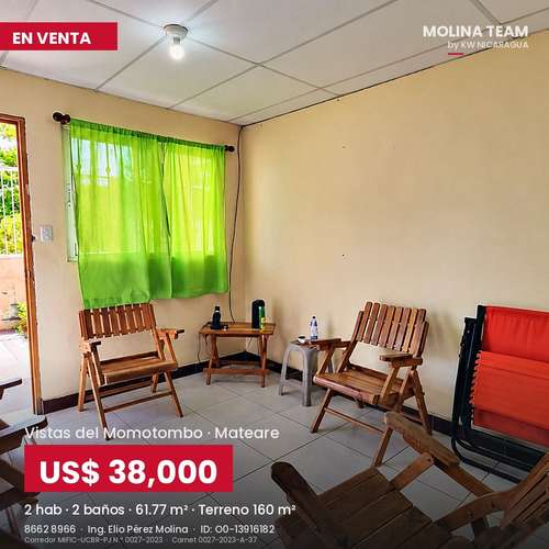Casa en venta en Vistas del Momotombo, Mateare – 2 habitaciones con baño privado, US$ 38,000 - Imagen 9