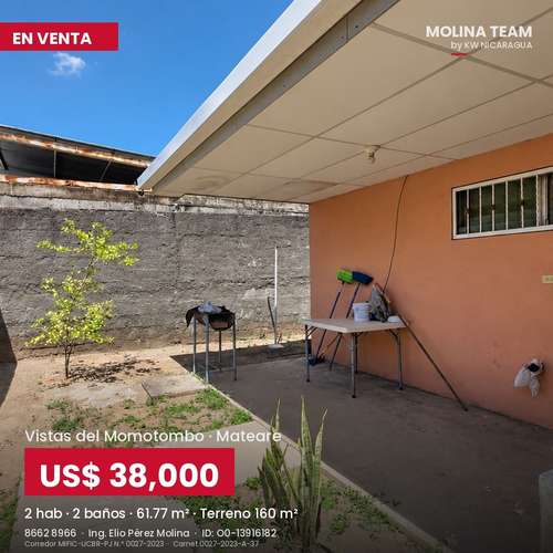 Casa en venta en Vistas del Momotombo, Mateare – 2 habitaciones con baño privado, US$ 38,000 - Imagen 6