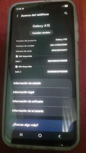 Se vende Samsung galaxy A15 usado y en buen estado con cover y protector de pantalla y su cargador.  - Imagen 7