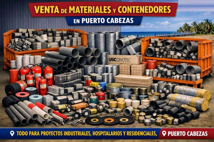 Venta de materiales más contenedor 