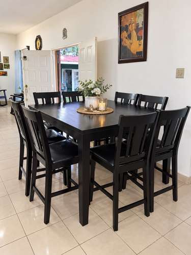 Elegante comedor Furniture of America Edgewood II|Madera | 8 sillas 