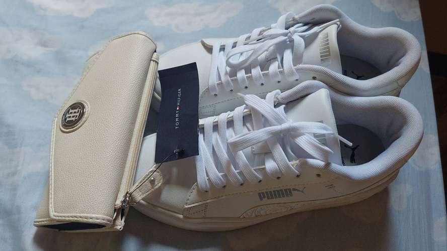Zapatos puma, sperry top sider,  pantalón kalua
