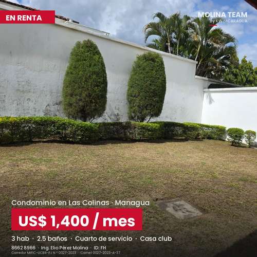 Casa en Renta en Condominio Las Colinas | 3 Hab, Casa Club | US$1,400 - Imagen 13