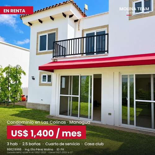 Casa en Renta en Condominio Las Colinas | 3 Hab, Casa Club | US$1,400 - Imagen 6
