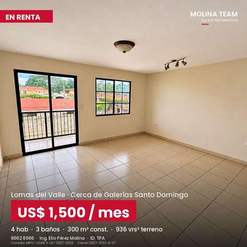 Casa en renta en Lomas del Valle | 4 habitaciones + apartamento | US$1,500 - Imagen 7