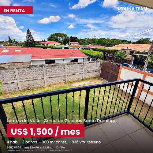 Casa en renta en Lomas del Valle | 4 habitaciones + apartamento | US$1,500 - Imagen 4