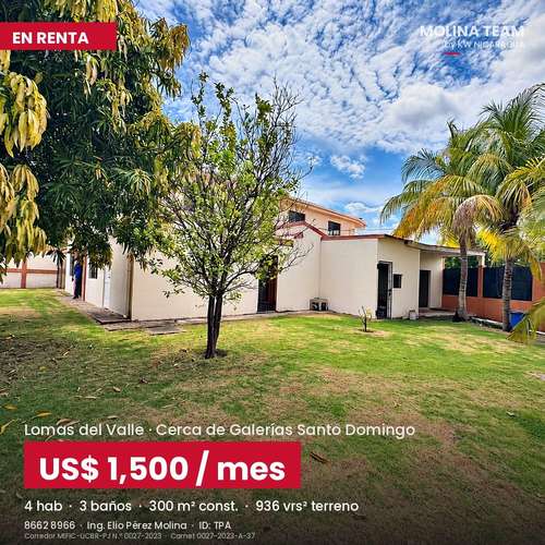Casa en renta en Lomas del Valle | 4 habitaciones + apartamento | US$1,500 - Imagen 2